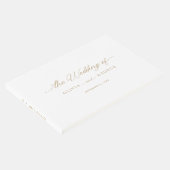 金ゴールドエレガントスモダンクリック ゲストブック (コーナー)