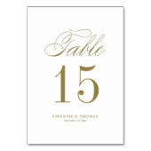 金ゴールドエレガントス結婚クリプト テーブルナンバー (裏面)