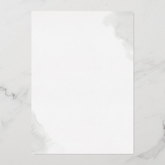 金ゴールドエレガントセージ緑のボホ卒業パーティー 箔招待状 (裏面)