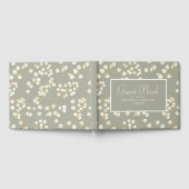 金ゴールドエレガントセージ緑のユーカリ離れス ゲストブック (全面)