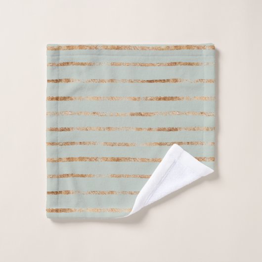 金ゴールドエレガントセージ緑浴用タオルセット バスタオルセット (ウォッシュタオル)