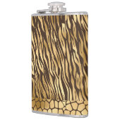 金ゴールドエレガントタイガーキレーフシックかわいらし動物 フラスク (左)