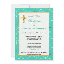 金ゴールドエレガントターコイズクラウンバプテスマ