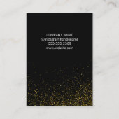 金ゴールドエレガントダストブラックルクス 名刺 (裏面)