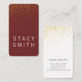 金ゴールドエレガントダスト 名刺 (正面/裏面)