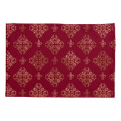 金ゴールドエレガントダマスクオンブルゴーニュ 枕カバー (裏面)