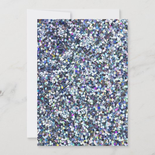 金ゴールドエレガントティアラ、セクインズダイヤモンドキンセアニェラ 招待状 (裏面)