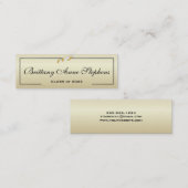 金ゴールドエレガントディプロマ名カード挿入 コーリングカード (正面/裏面)