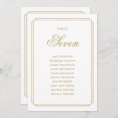 金ゴールドエレガントデコ台数座席表 招待状 (正面/裏面)