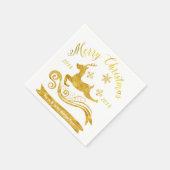 金ゴールドエレガントトナデナー&スノーフレークカクテルナプキンス スタンダードカクテルナプキン (角)