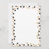 金ゴールドエレガントドット，ティアラ，キンセアニラ 招待状 (裏面)