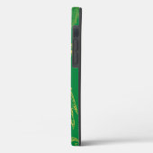 金ゴールドエレガントドラゴンモノグラムケースメイトiPhoneケース Case-Mate iPhoneケース (裏面 / 左)