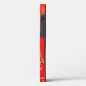 金ゴールドエレガントドラゴンモノグラムケースメイトiPhoneケース Case-Mate iPhoneケース (裏面 / 左)