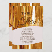 金ゴールドエレガントドリッピング表2 2座席表 招待状 (正面/裏面)