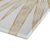 金ゴールドエレガントドードルサンムーンマンダラデザイン カッティングボード (角)