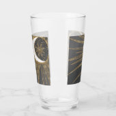 金ゴールドエレガントドードルサンムーンマンダラデザイン タンブラーグラス (左)