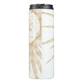 金ゴールドエレガントドードルサンムーンマンダラデザイン タンブラー (裏面)