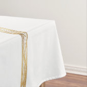 金ゴールドエレガントドードルサンムーンマンダラデザイン テーブルクロス (インサイチュ)