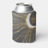 金ゴールドエレガントドードルサンムーンマンダラデザイン 缶クーラー (缶裏面)