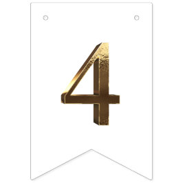 金ゴールドエレガントハッピーニューイヤー2024ナンバーズホワイト バンティングフラッグ