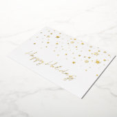 金ゴールドエレガントハッピーホリデイズカンパニーフォイルカード 箔シーズンカード (回転した状態)