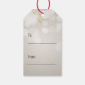 金ゴールドエレガントハッピーNorooz Persian新年 ギフトタグ (裏面)