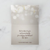 金ゴールドエレガントハッピーNorooz Persian新年 シーズンカード (内部)