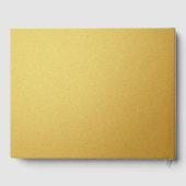 金ゴールドエレガントハワイアンハイビスカス結婚ズゲストブック ゲストブック (裏面)