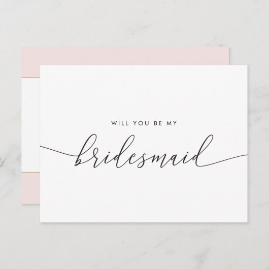 金ゴールドエレガントハートは私の花嫁になる インビテーションポストカード (正面/裏面)