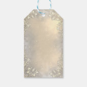 金ゴールドエレガントハートレースありがとうギフトラベル ギフトタグ (裏面)