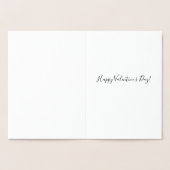 金ゴールドエレガントハート引用文ラブバレンタインについて 箔カード (内部)