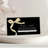 金ゴールドエレガントバウおむつラッフル エンクロージャーカード