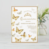 金ゴールドエレガントバタフライキンセアニラ 招待状 (スタンド正面)