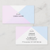 金ゴールドエレガントバラ、ライトブルー&ホワイト 名刺 (正面/裏面)