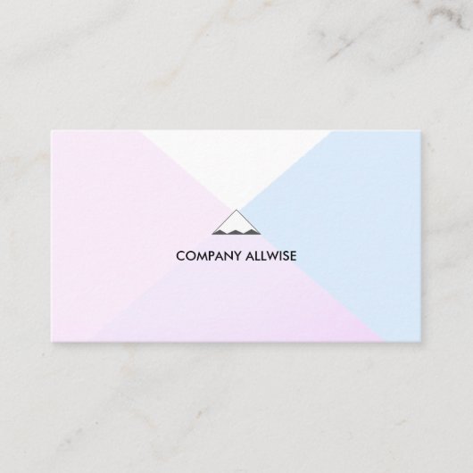 金ゴールドエレガントバラ、ライトブルー&ホワイト 名刺 (正面)