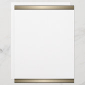 金ゴールドエレガントバンドと黒レターヘッド (正面/裏面)