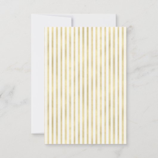 金ゴールドエレガントパイナップルウェディングRSVP 出欠カード (裏面)