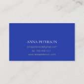 金ゴールドエレガントパッシフローラつる植物オンブ王室のルー 名刺 (裏面)