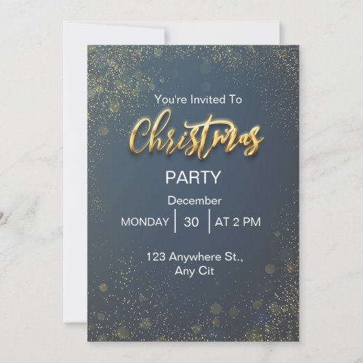 金ゴールドエレガントパーティー シーズンカード (正面)