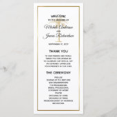 金ゴールドエレガントパームツリートロピカル結婚ズ プログラム (正面)