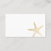 金ゴールドエレガントヒトデ航海のィービーチ座席表 プレイスカード (裏面)