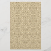 金ゴールドエレガントビクトリアン新しい刻印の外観 便箋 (正面)