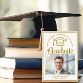 金ゴールドエレガントビジネススクール卒業MBA写真 案内状