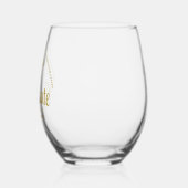 金ゴールドエレガントビジネススクール卒業MBA ステムなしワイングラス (左)