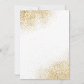 金ゴールドエレガントビール応援大人60誕生日 招待状 (裏面)