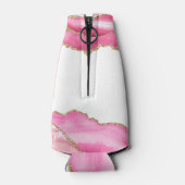 金ゴールドエレガントピンクアゲ結婚ートストーンズゲストウィープル ボトルクーラー (裏面)