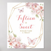 金ゴールドエレガントピンクフローラクインズ15は甘い ポスター (正面)