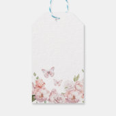 金ゴールドエレガントピンクフローラMIS XVアニョスありがとう ギフトタグ (裏面)