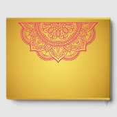 金ゴールドエレガントピンクペイズリーマンダラゲストブック ゲストブック (裏面)