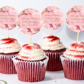 金ゴールドエレガントピンクローズフローラキンセアニラ ラウンドシール